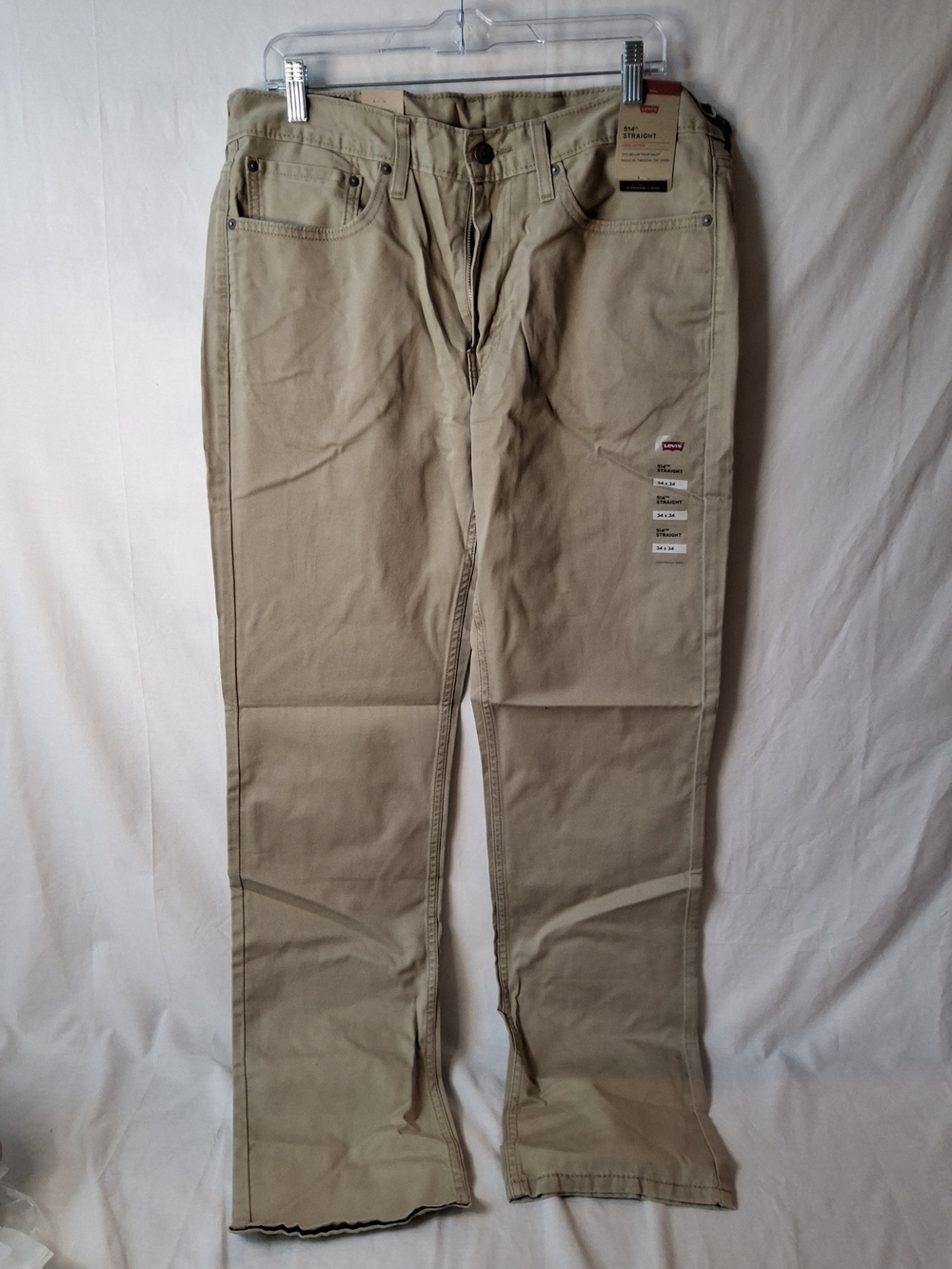 Levi's Men's Straight Jeans in‎ Khaki - Picture 2 of 5